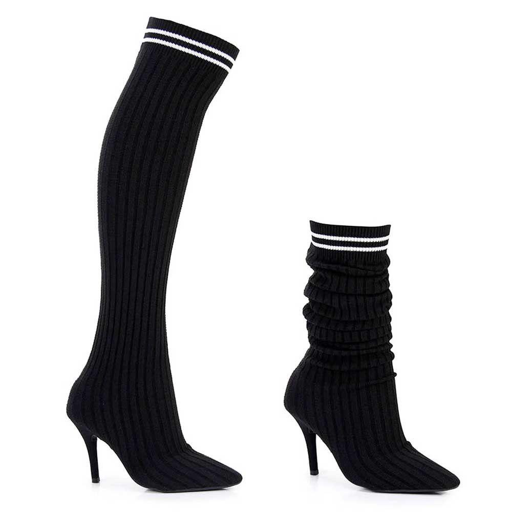 Bota Feminina Over The Knee Vizzano 3061.102 Cano Alto Preta - Moda Feminina  - Magazine Luiza