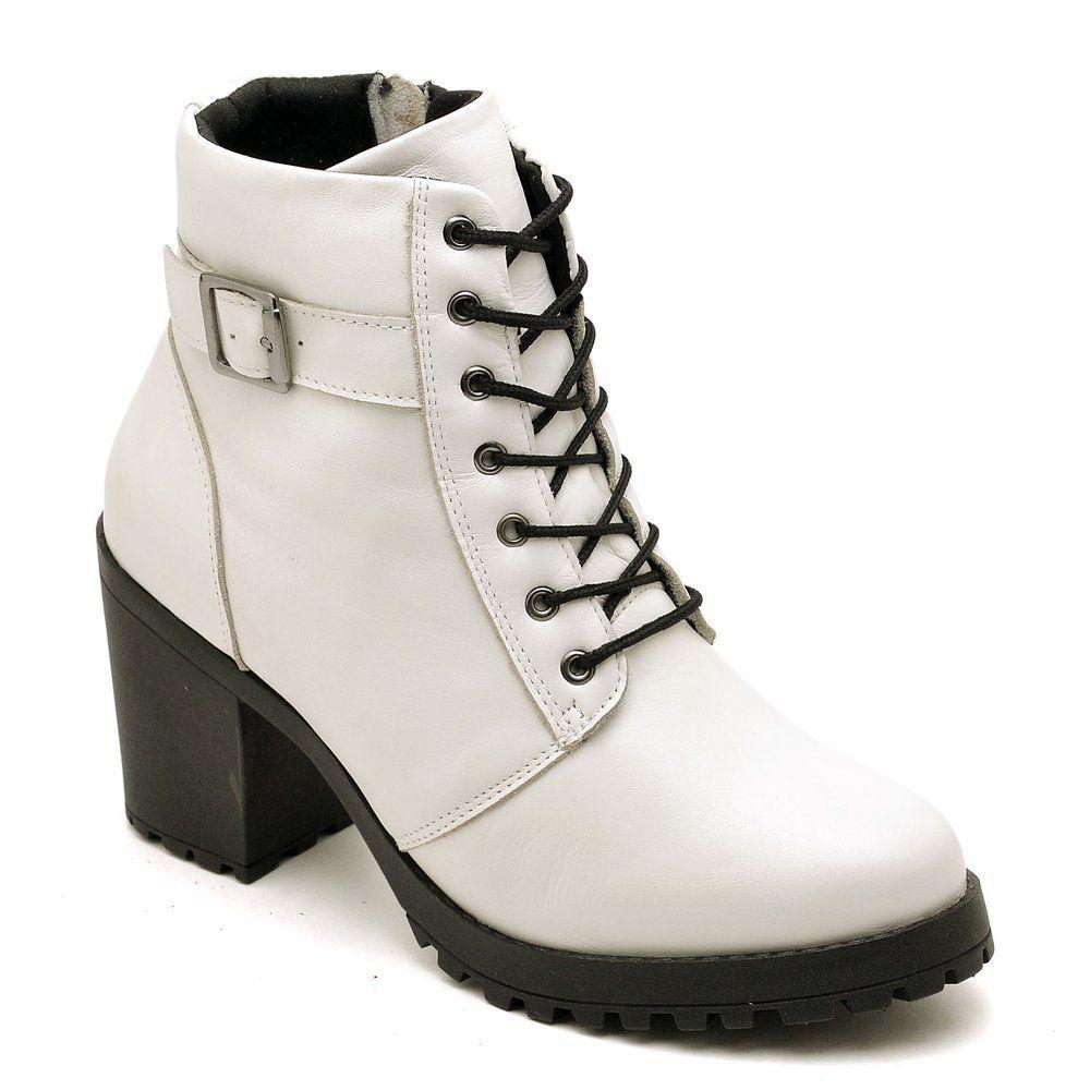 bota salto branca