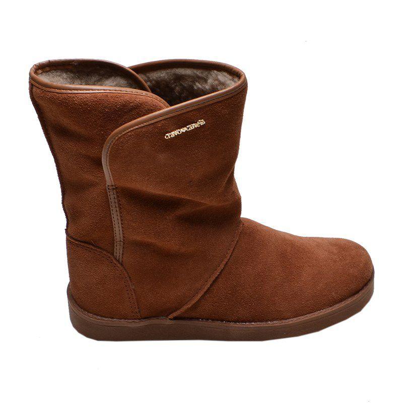 bota de pelinho cravo e canela