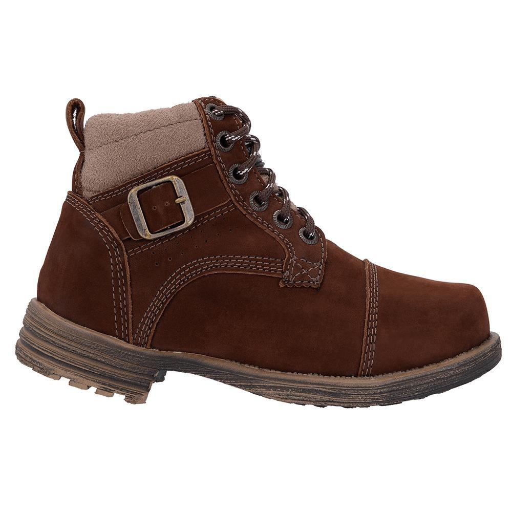 bota de couro infantil masculina