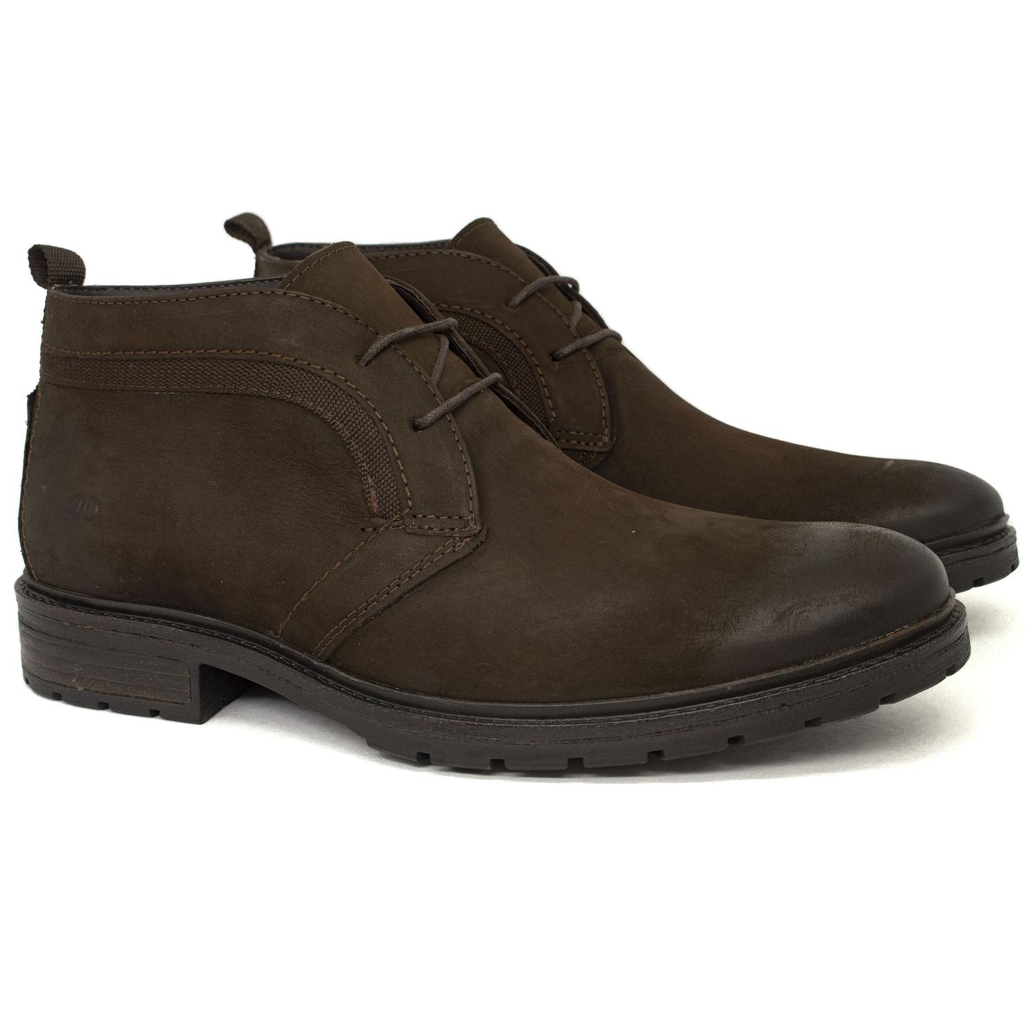 Bota Masculina Casual Democrata Garage Astro Couro 301101 Bota