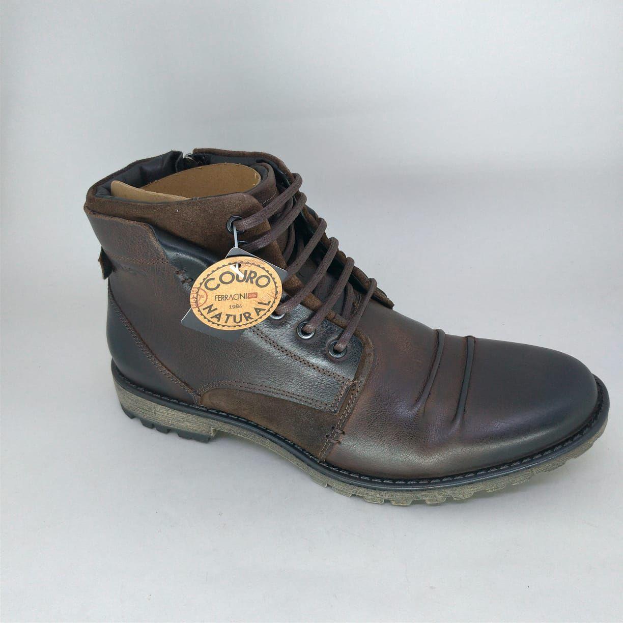 bota masculina couro ferracini