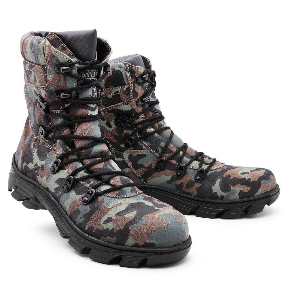 bota militar camuflada