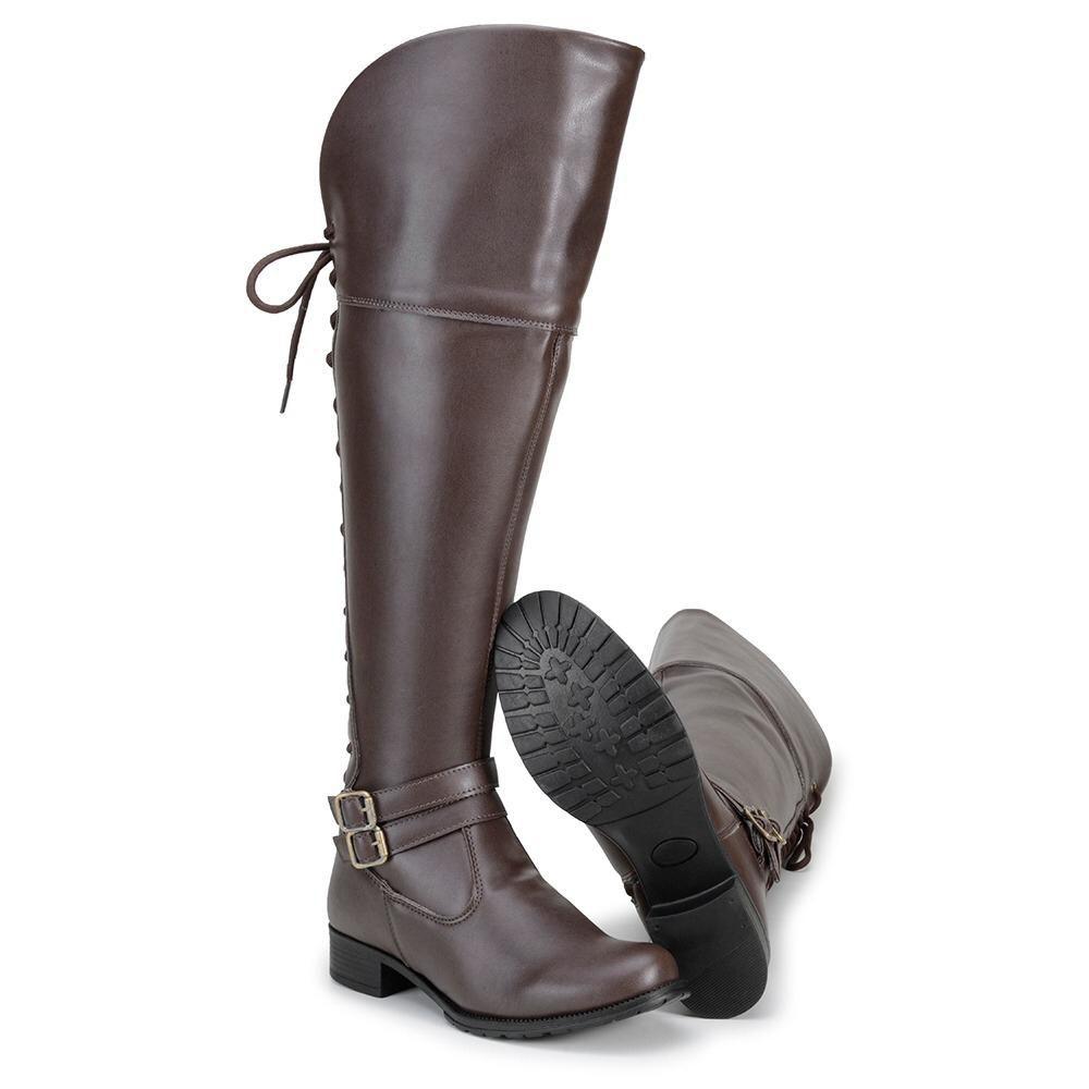 bota montaria cano longo acima do joelho