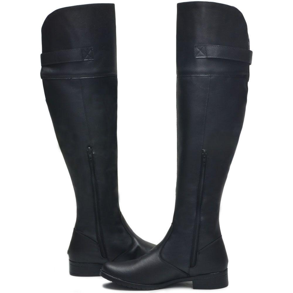 botas cano longo acima do joelho