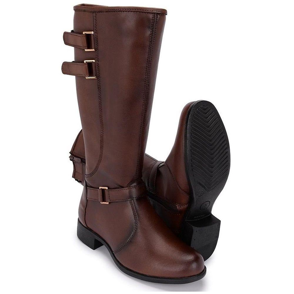 bota montaria feminina cano medio