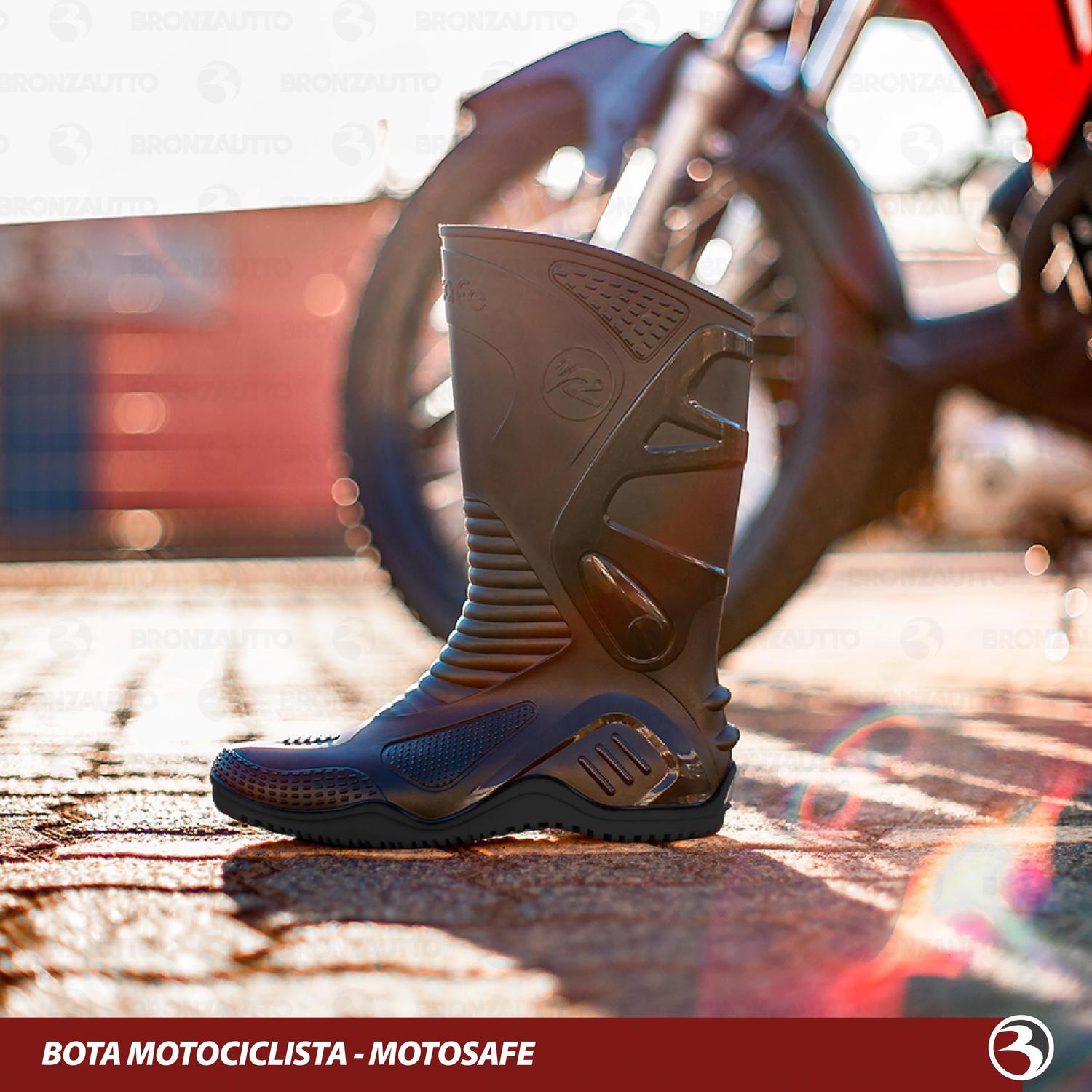 Bota Motosafe Bota De Motociclista Bota De Chuva Motociclista