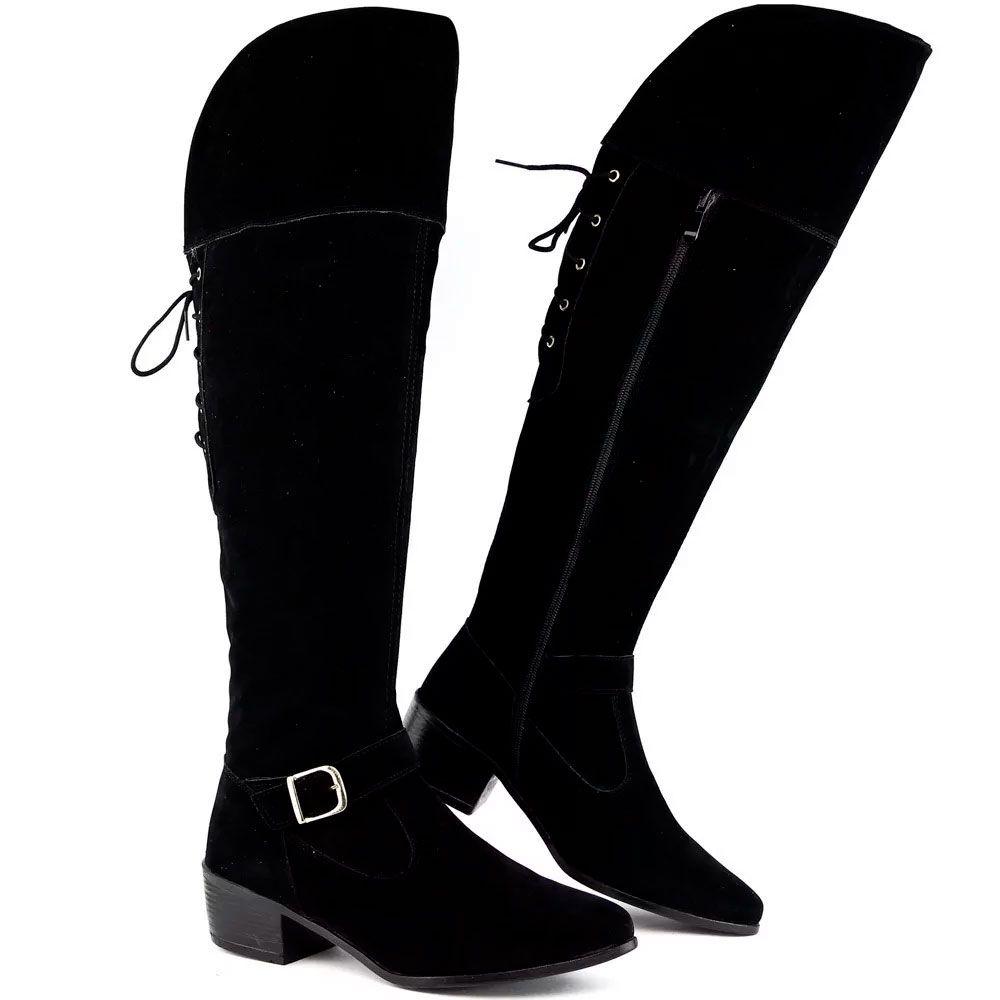 botas over salto baixo