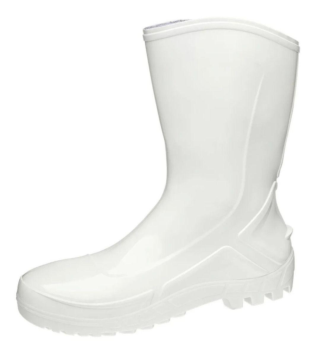 bota branca borracha