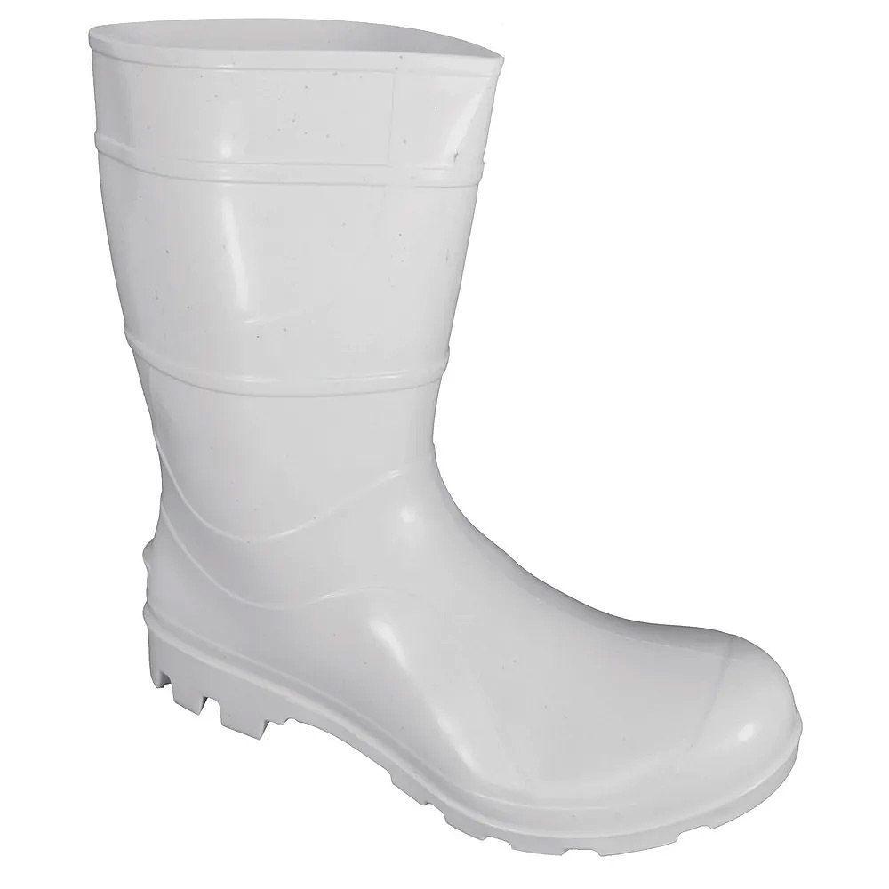 bota pvc branca