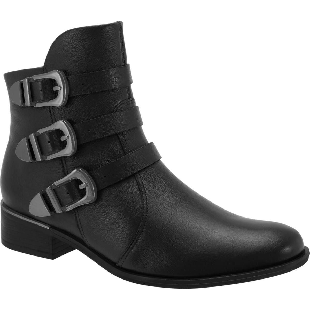 Bota Ramarim 2053103 Cano Curto Fivela Couro Feminina - Bota Feminina -  Magazine Luiza