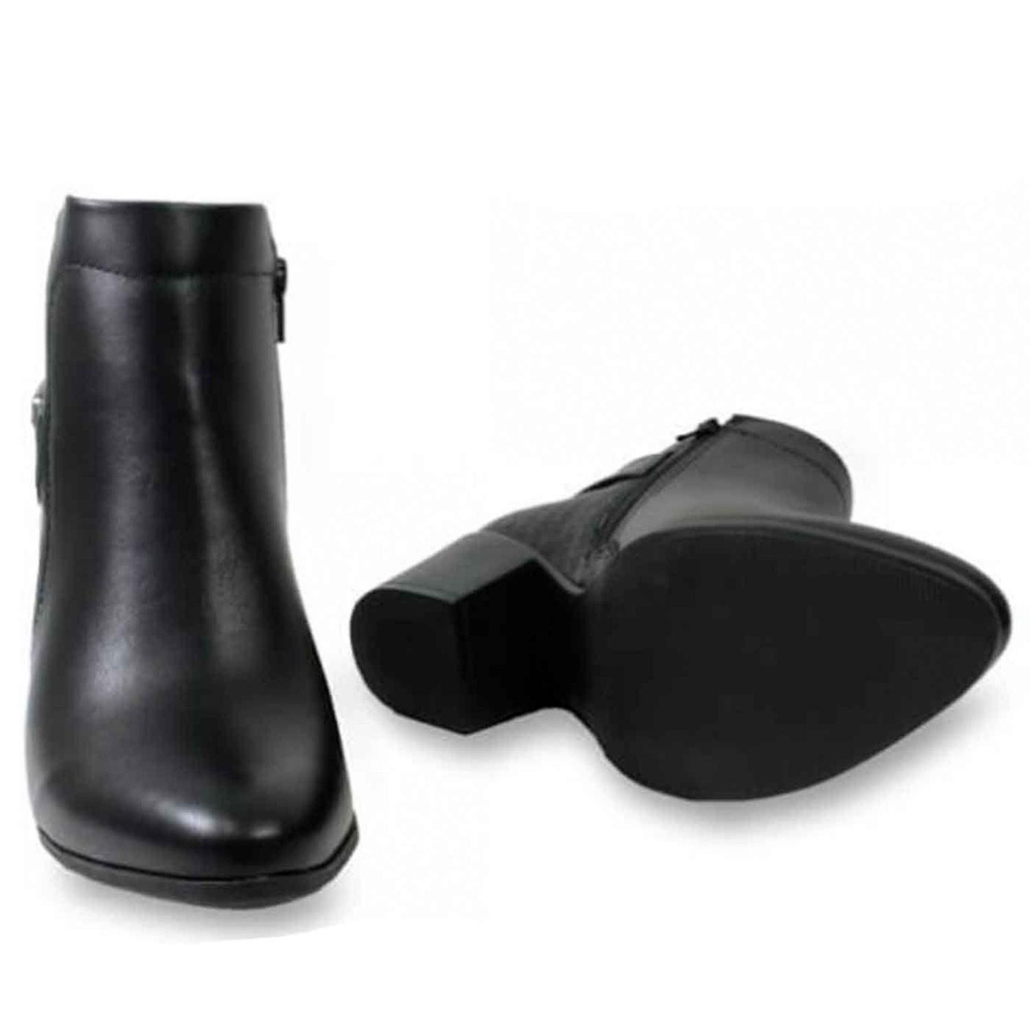 Bota Ramarim Cano Curto Salto Grosso Preto 2064102 Tamanho 34 - Bota  Feminina - Magazine Luiza