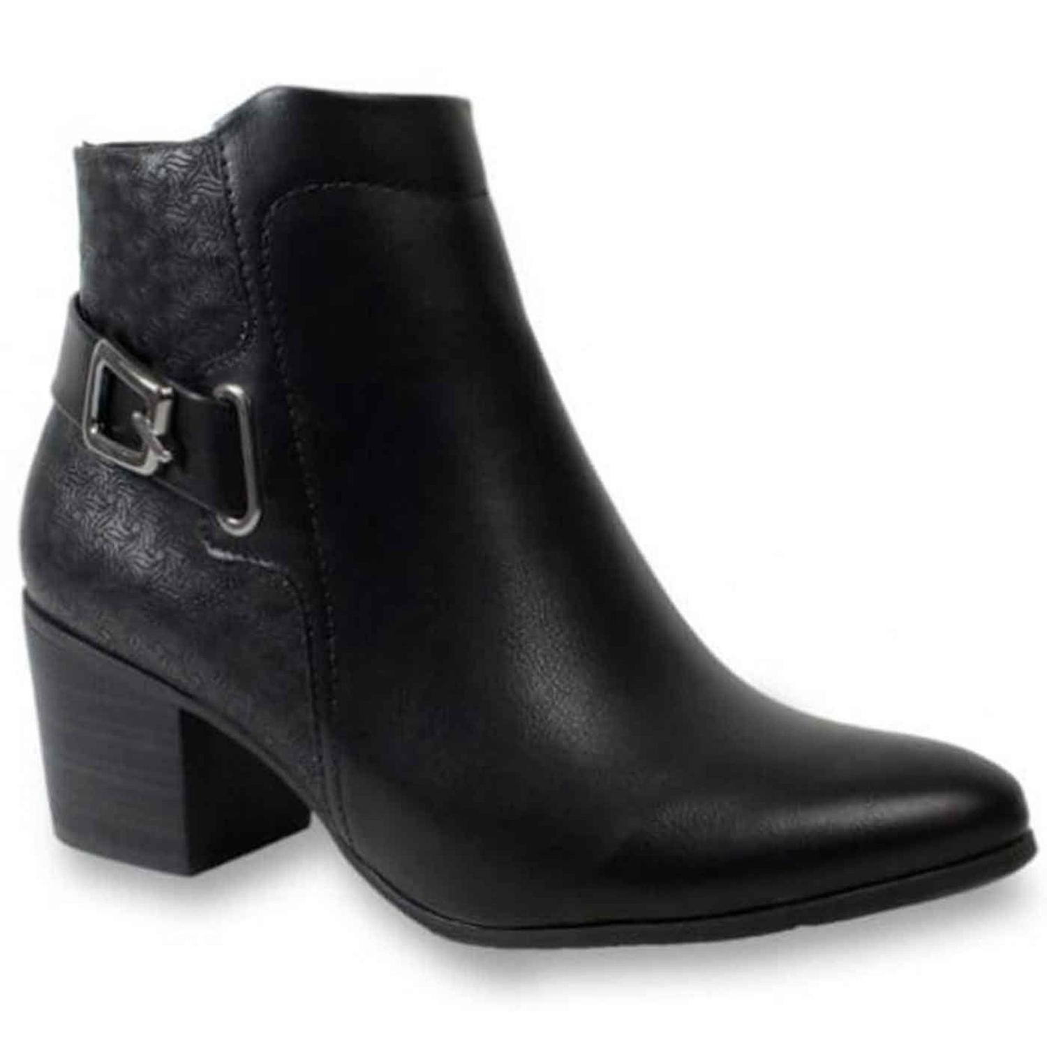 Bota Ramarim Cano Curto Salto Grosso Preto 2064102 Tamanho 34 - Bota  Feminina - Magazine Luiza