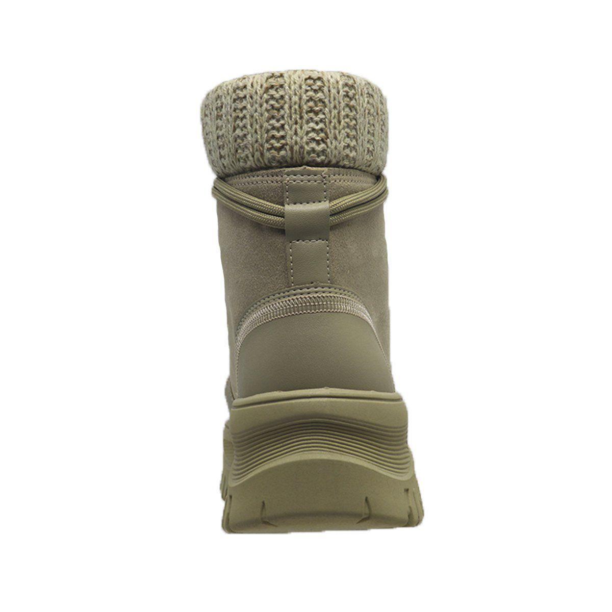 Bota Ramarim Chunky Feminino - Bege - Bota Feminina - Magazine Luiza