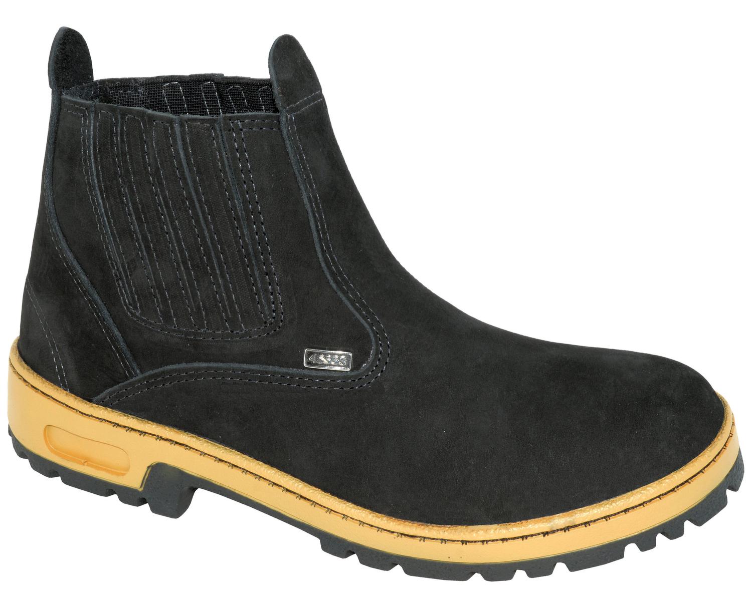 botina de segurança nobuck preta