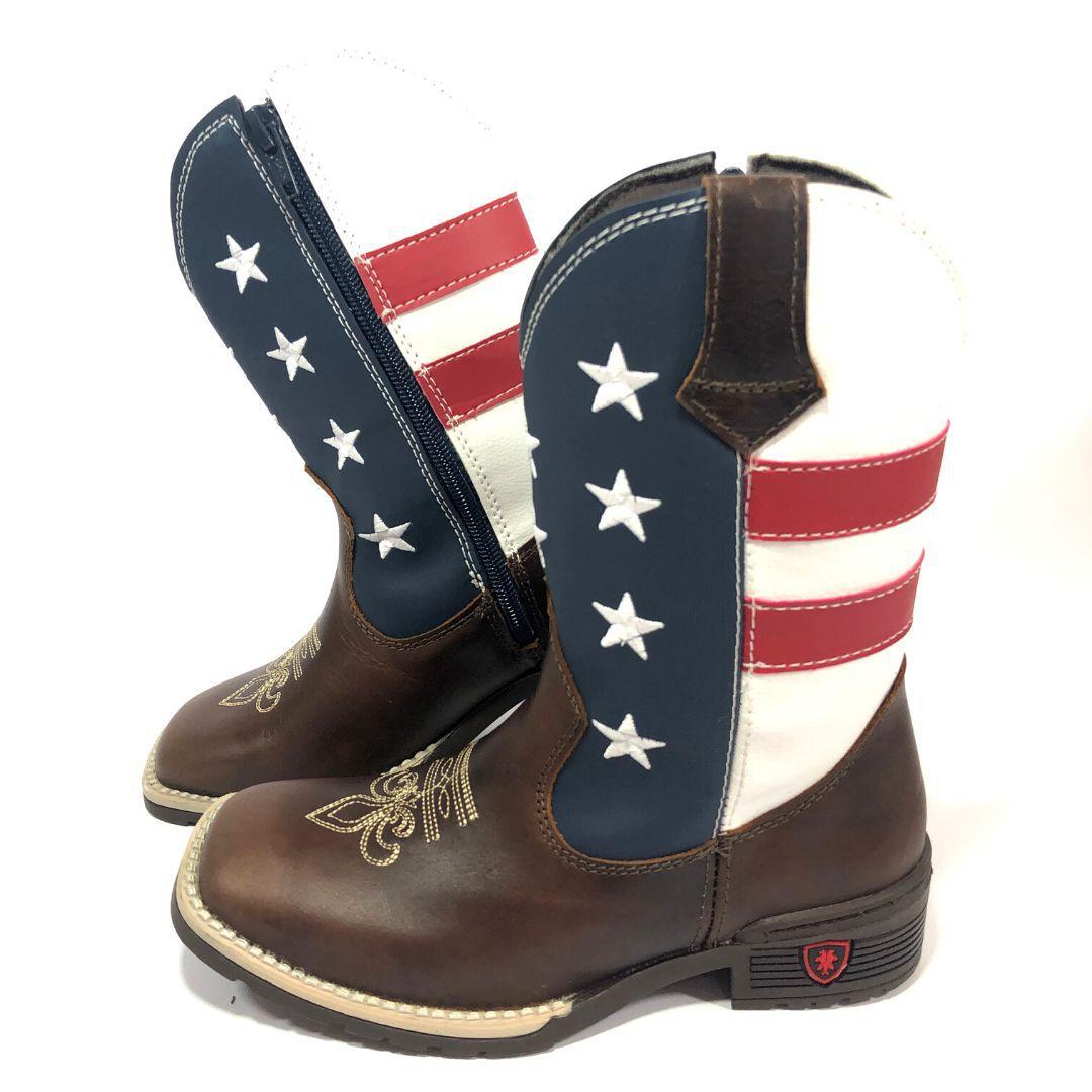 bota infantil masculina couro