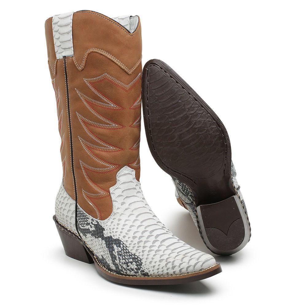 bota bico fino cano longo masculino