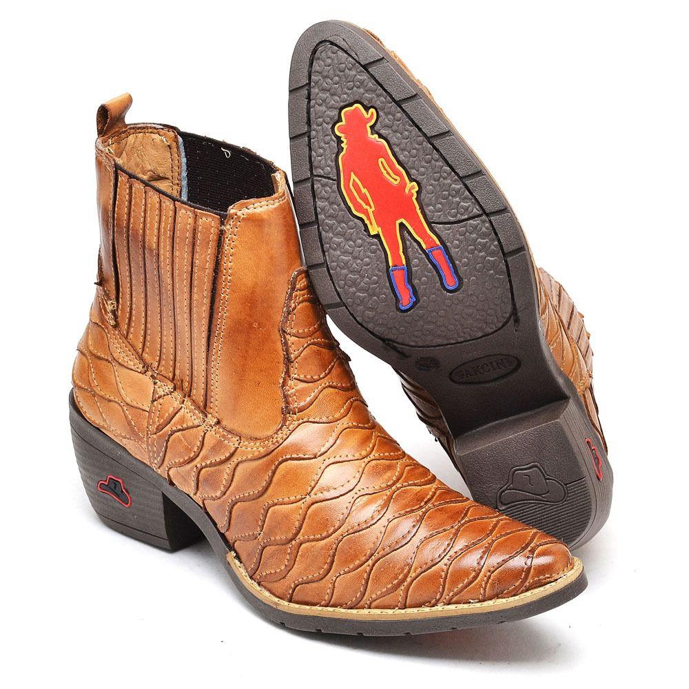 bota texana feminina escamada