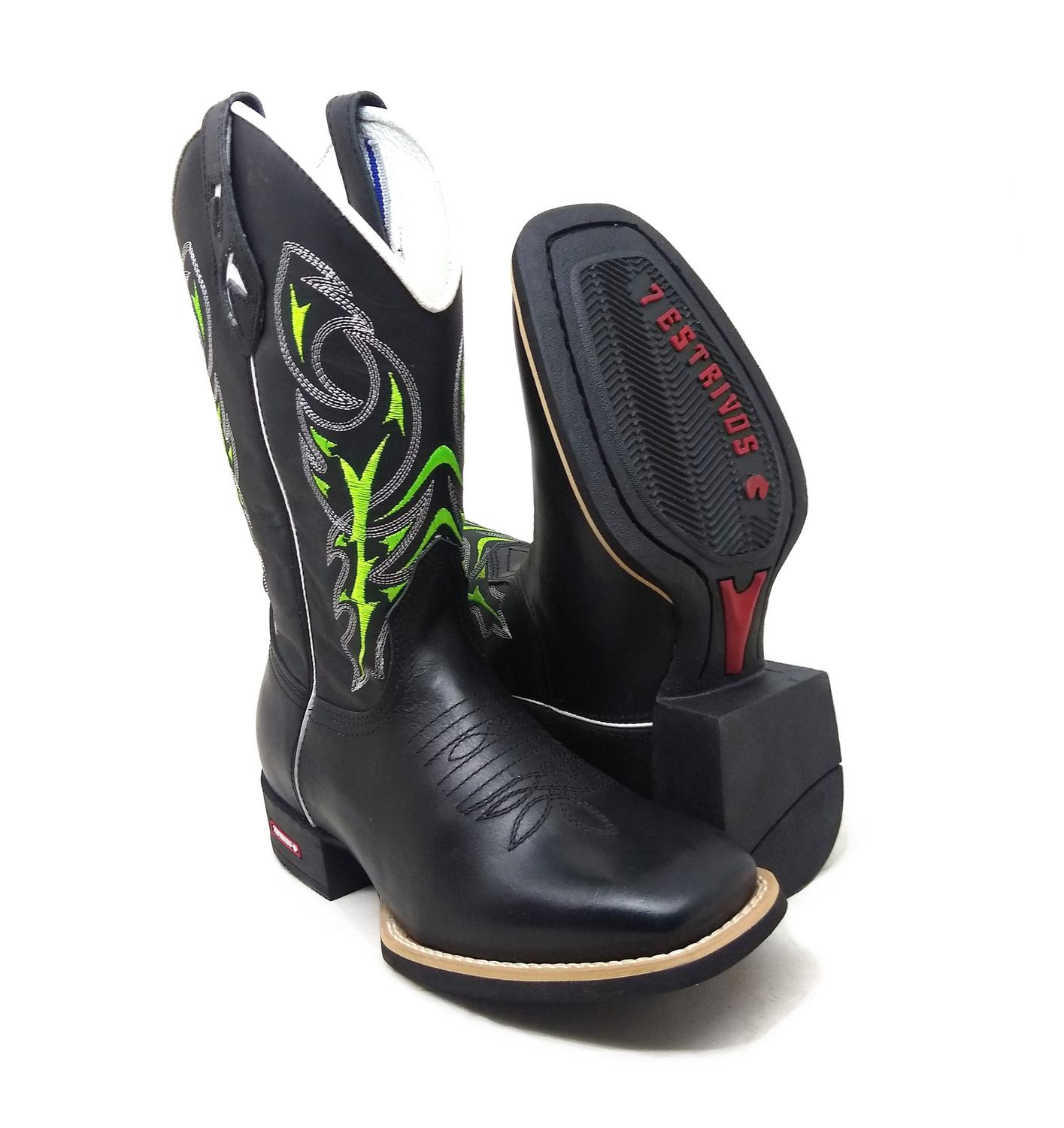 botas texana preta