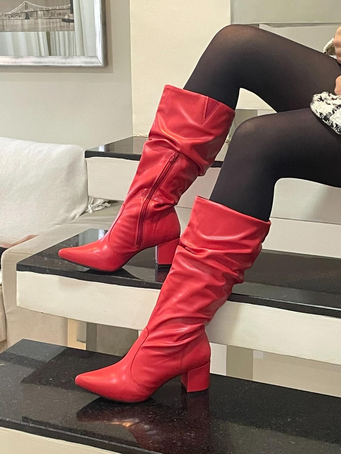 Cano Alto Mercado Livre Bota Vermelha Bota Vermelha Cano Alto