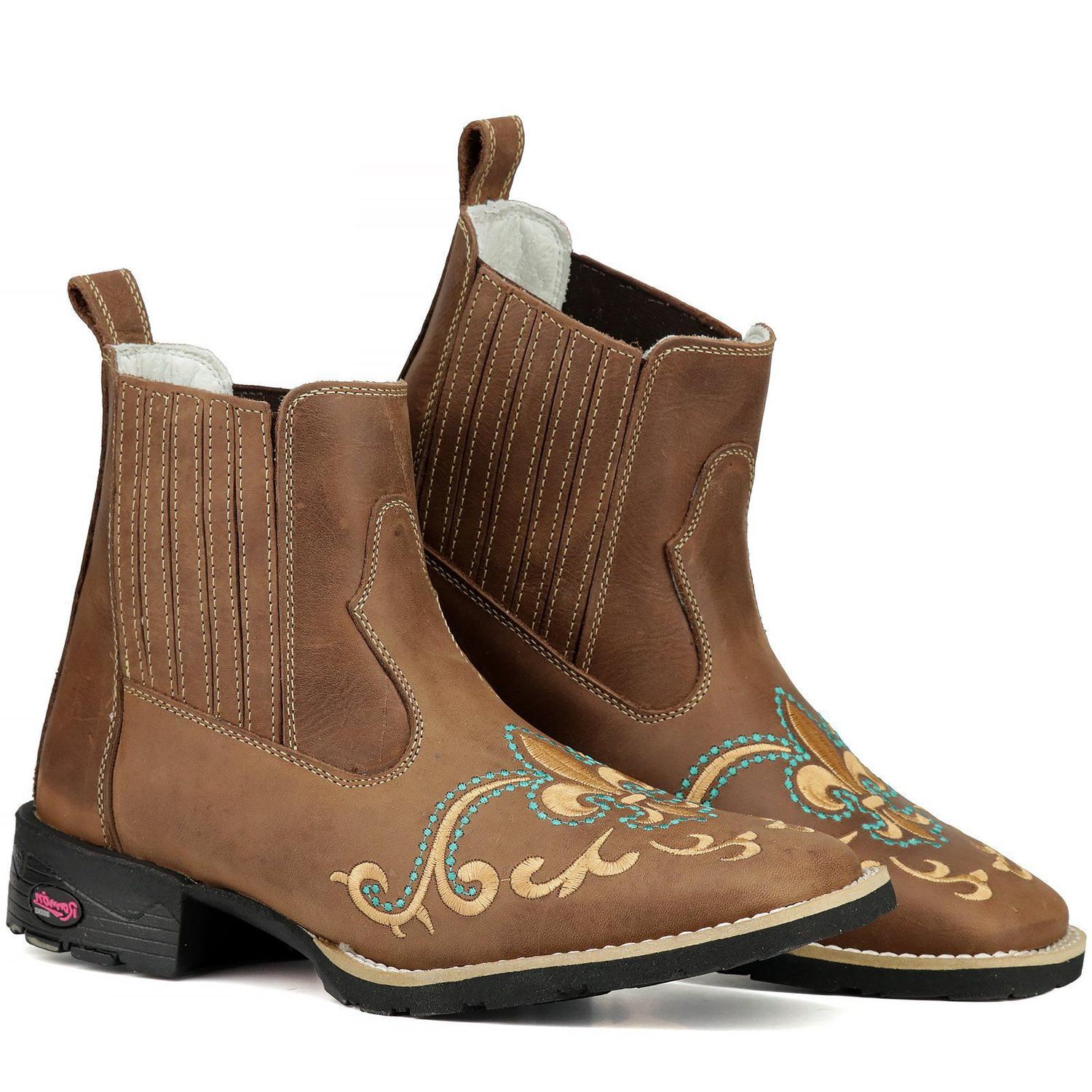 botina cowboy feminina