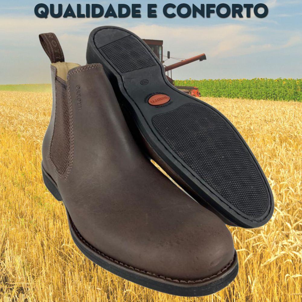 Shoe Botina Garotti Tradicional Botina De Couro Nobuck Masculina