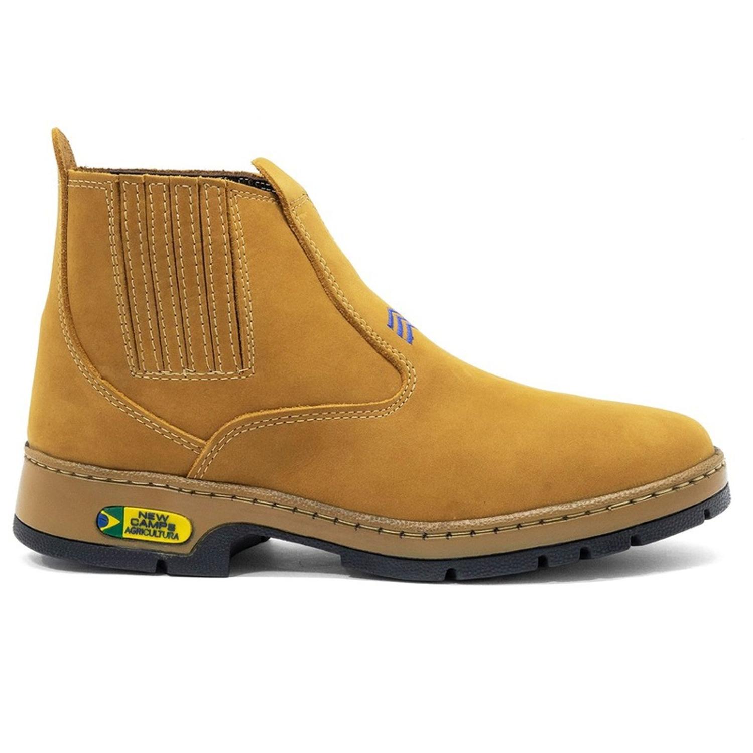 Bota Couro Bota Masculina Com Elastico Na Lateral Botina Masculina