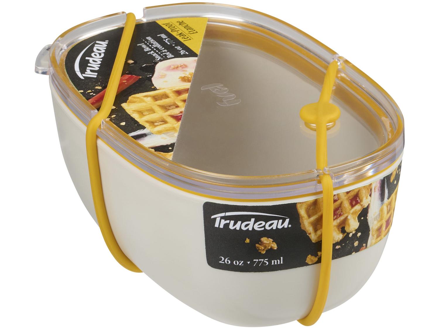 Bowl de Polipropileno e Silicone Amarelo e Bege