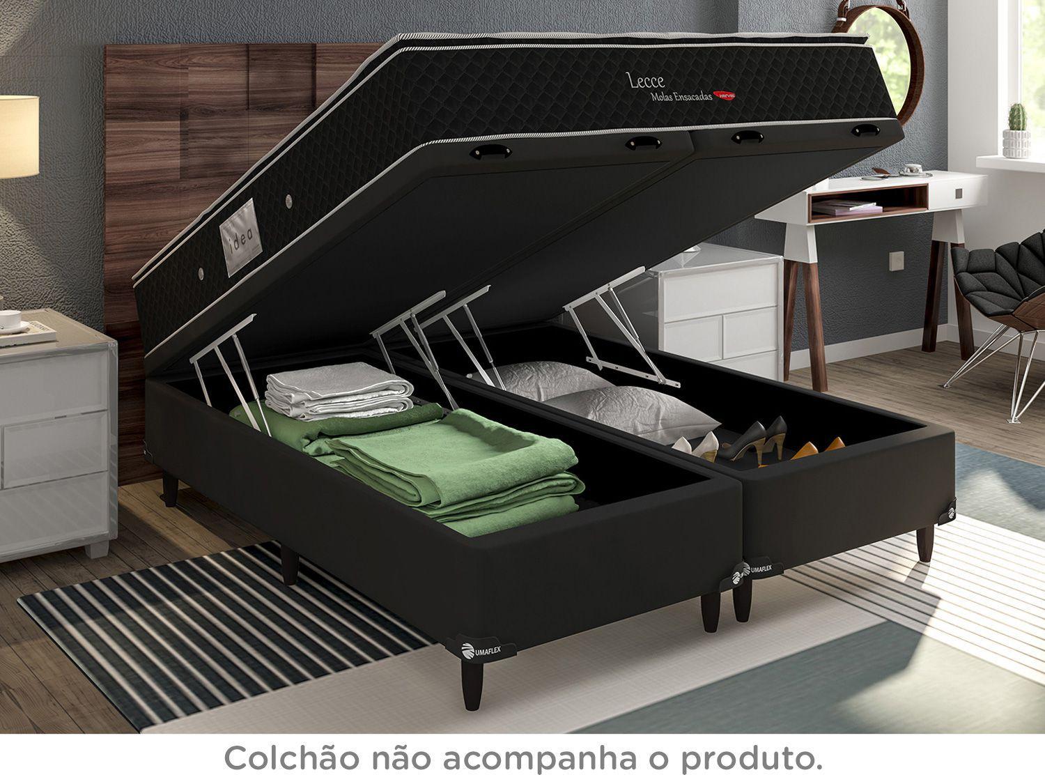 Box Para Colch O Queen Size Umaflex Com Ba Bipartido Cm De Altura