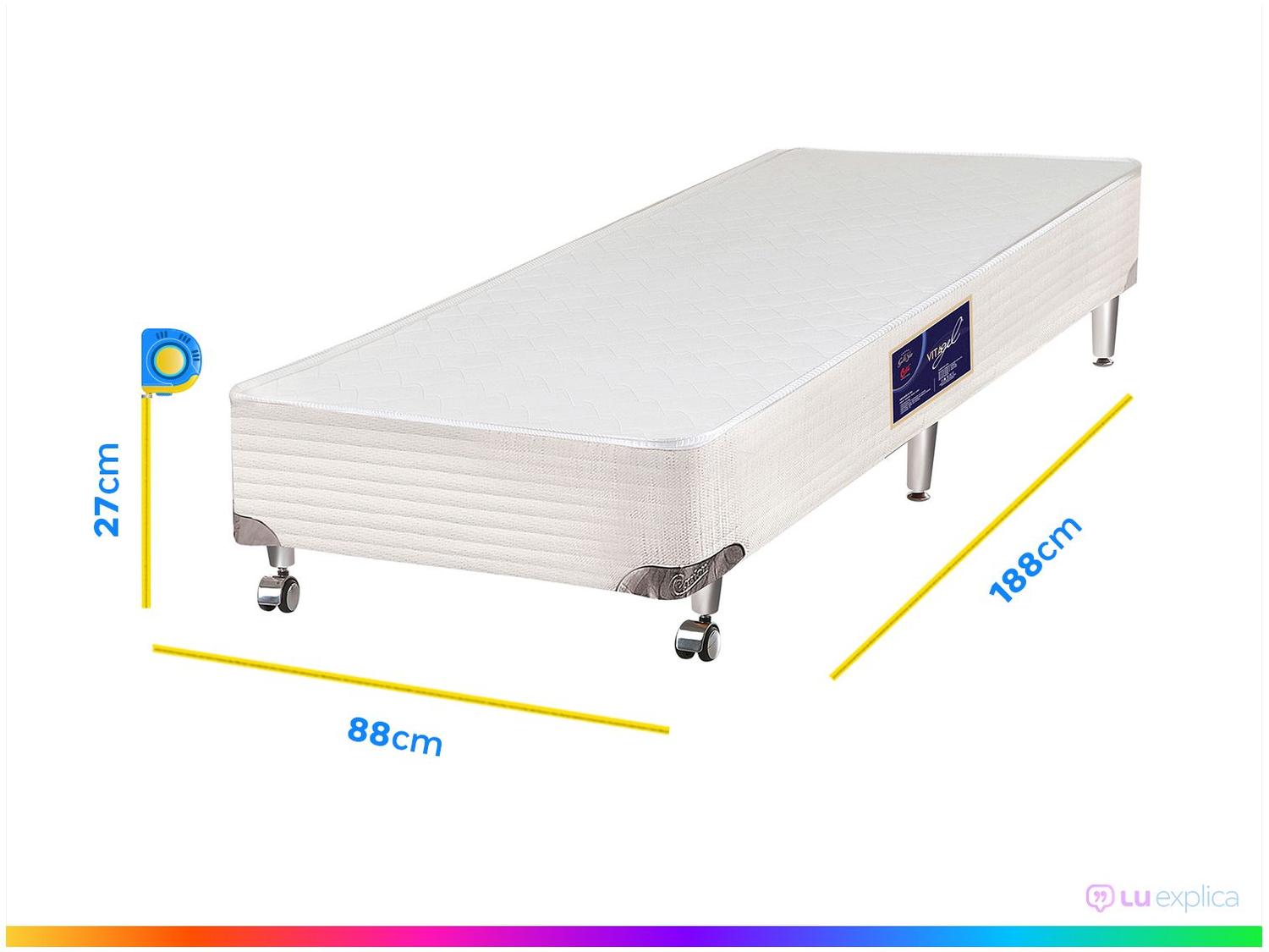 Box para Colchão Solteiro Castor 27cm de Altura Gold Star Vitagel