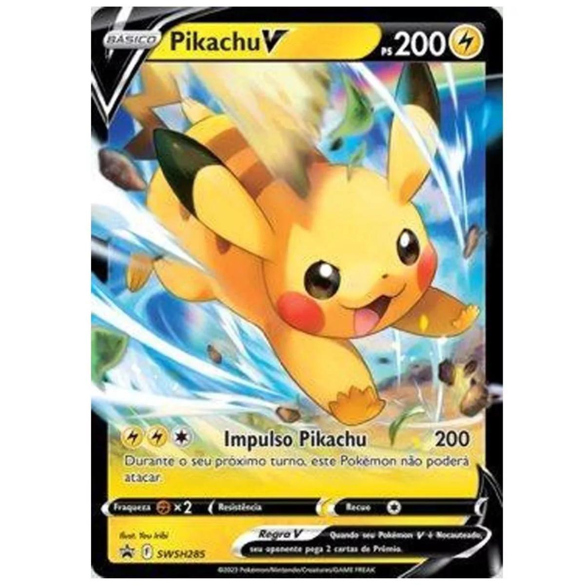 Box Pikachu VMAX Realeza Absoluta COPAG Original 8 Booster Carta Pokémon TCG