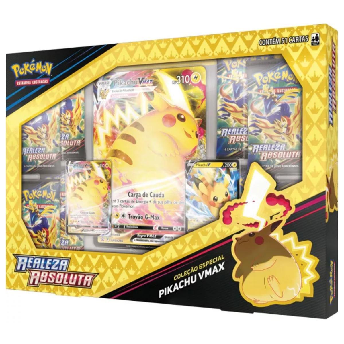 Original - Carta Pokemon gigante coleção rara - Pikachu-V em