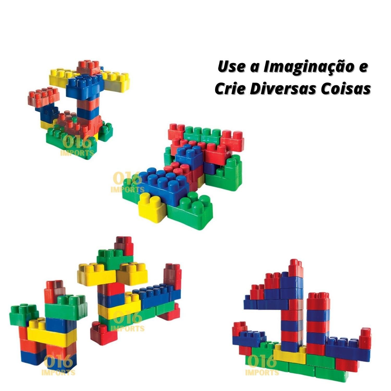 Brinquedo Educativo 50 Pçs Grandes Resistente Pecinhas Montar Encaixar  Construir Criar Presente - Online - Brinquedos Educativos - Magazine Luiza