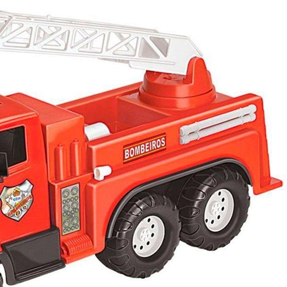 Brinquedo Caminhão Bombeiro Grande Max Com Escada - Tilin - Caminhões ...