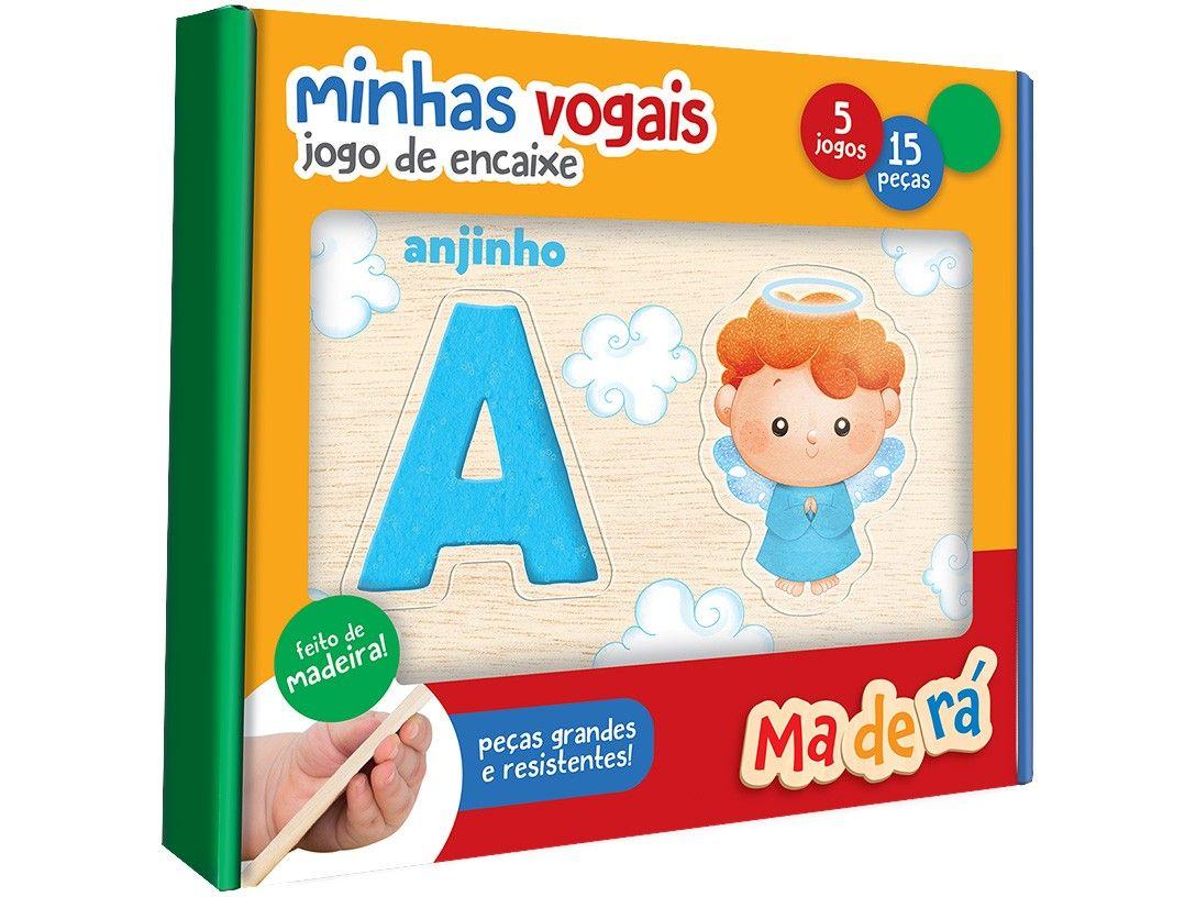Brinquedo de Encaixar Maderá Minhas Vogais