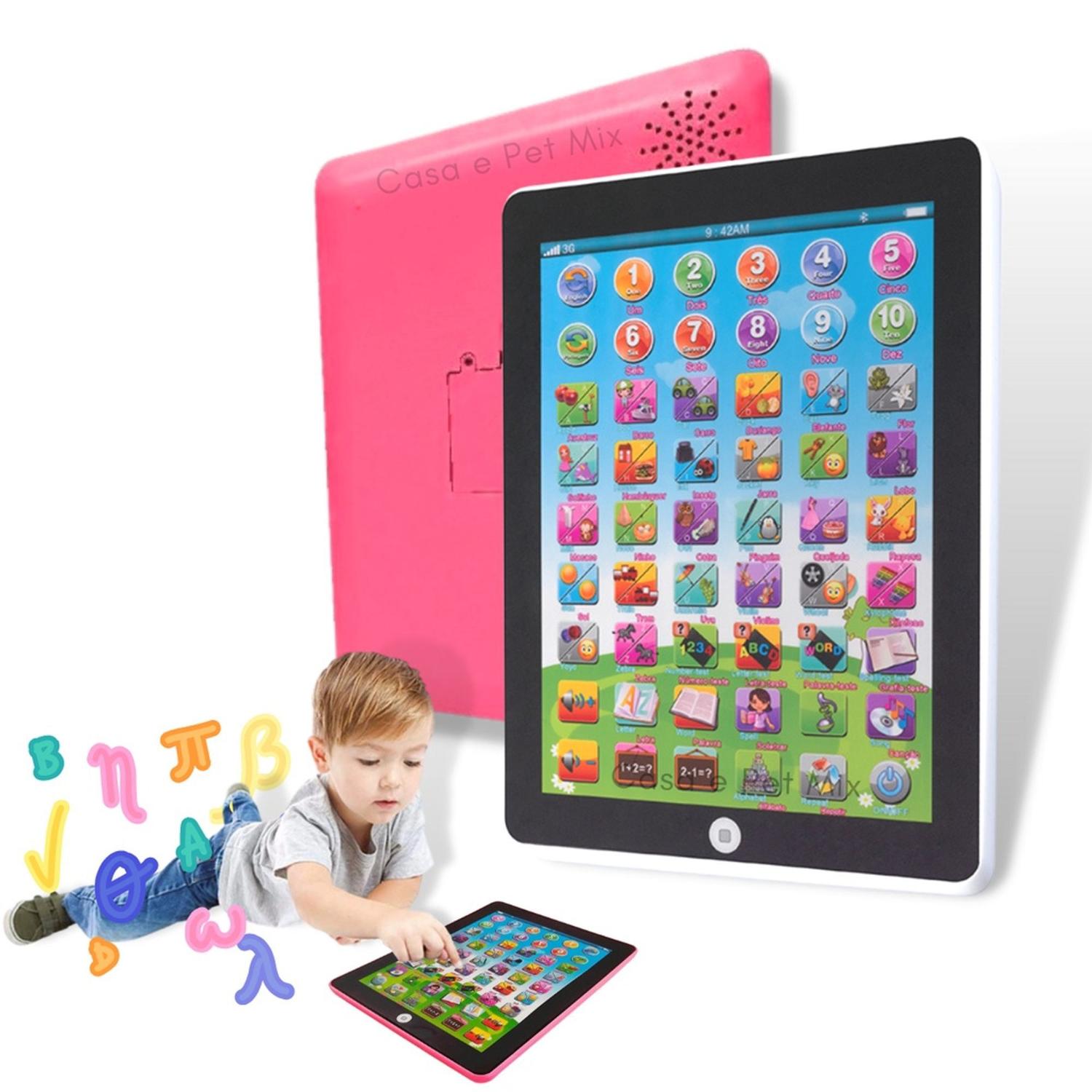 Brinquedo Educacional Inglês Tablet Infantil Multi função