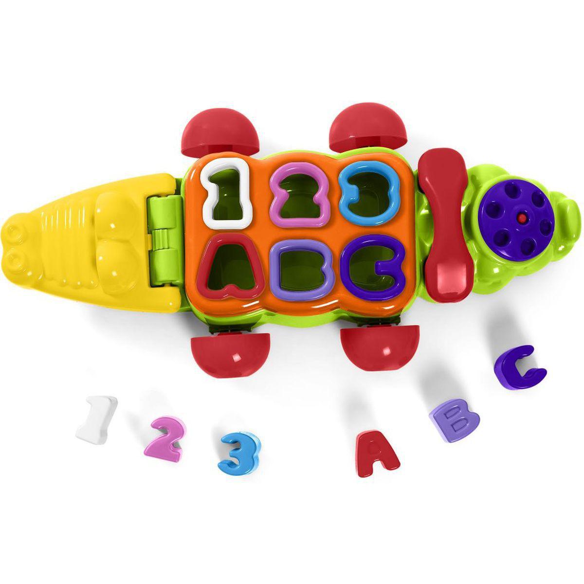 Brinquedo educativo jacare c/telef. letras/numeros unidade - TATETI ...