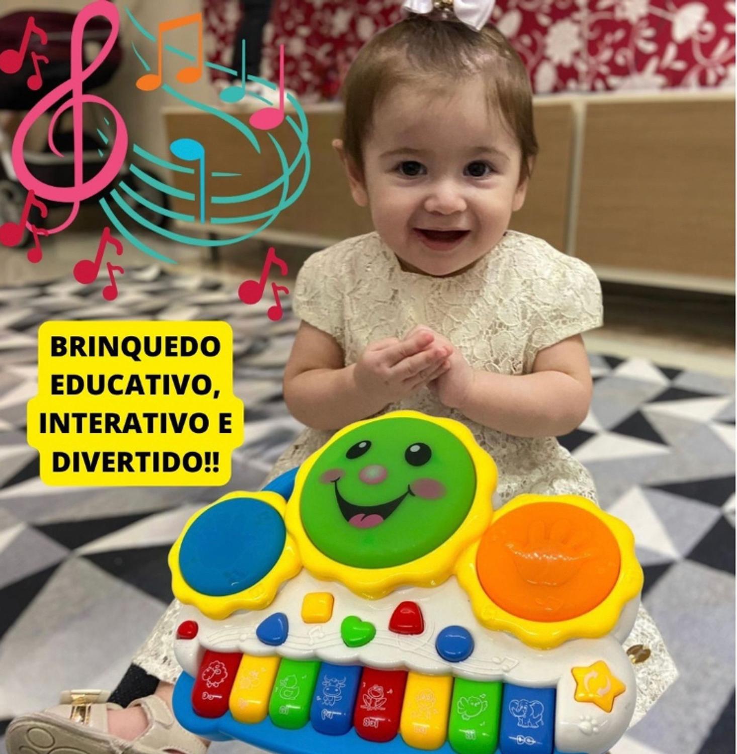 Teclado Musical Infantil Piano Para Bebês Educativo Didático