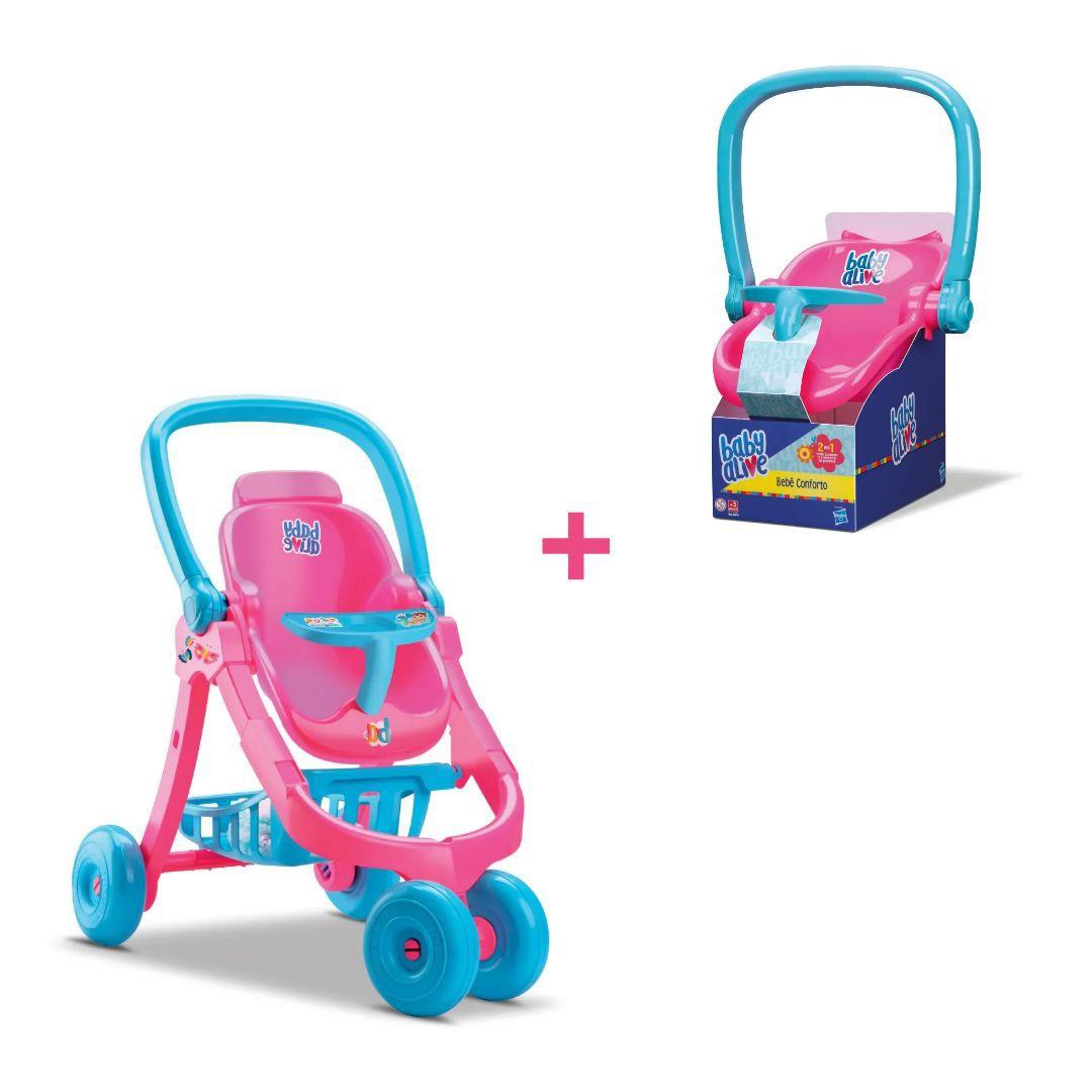 Brinquedo Infantil Carrinho Baby Alive E Conforto Baby Alive Colorido Divertido Divertoys Carrinho De Boneca Magazine Luiza