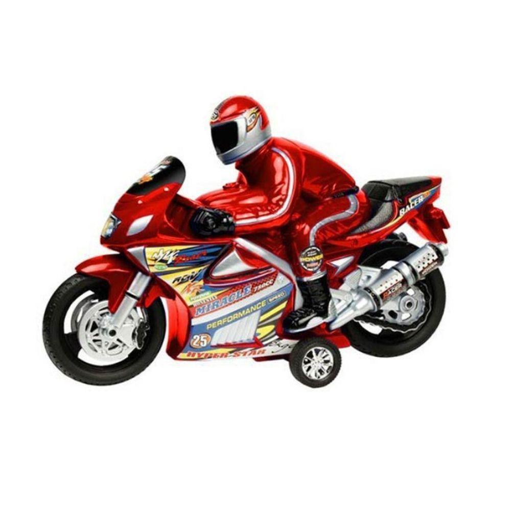 Moto Com Fricção Luz E Som De Corrida Com Boneco - Dm Toys