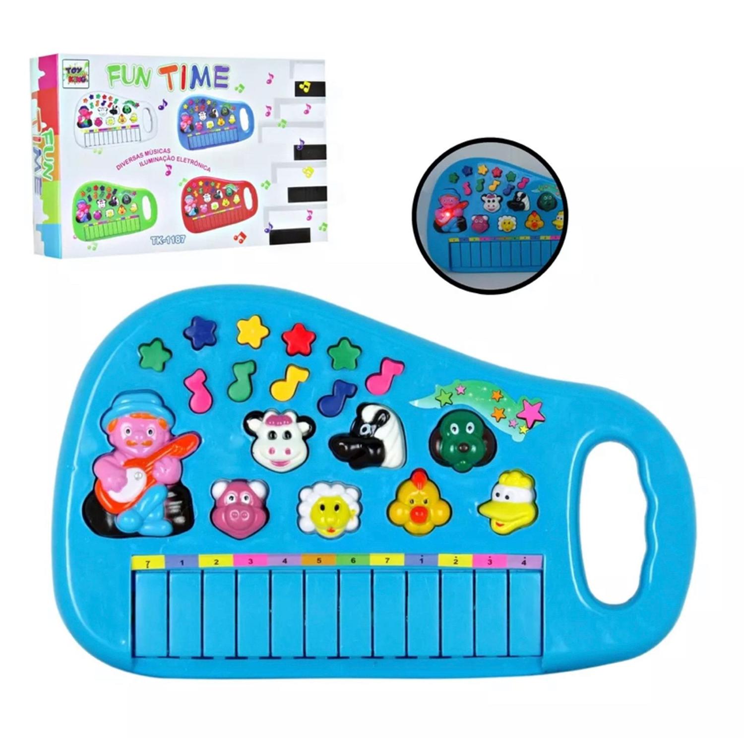 Piano Infantil Teclado Musical Bebê Ia Ia O Bichos