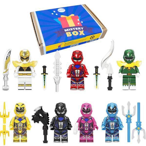 Brinquedo Power Ranger Let s Go 7 Bonecos Lego 94 Pecas LetS Go Bonecas Magazine Luiza