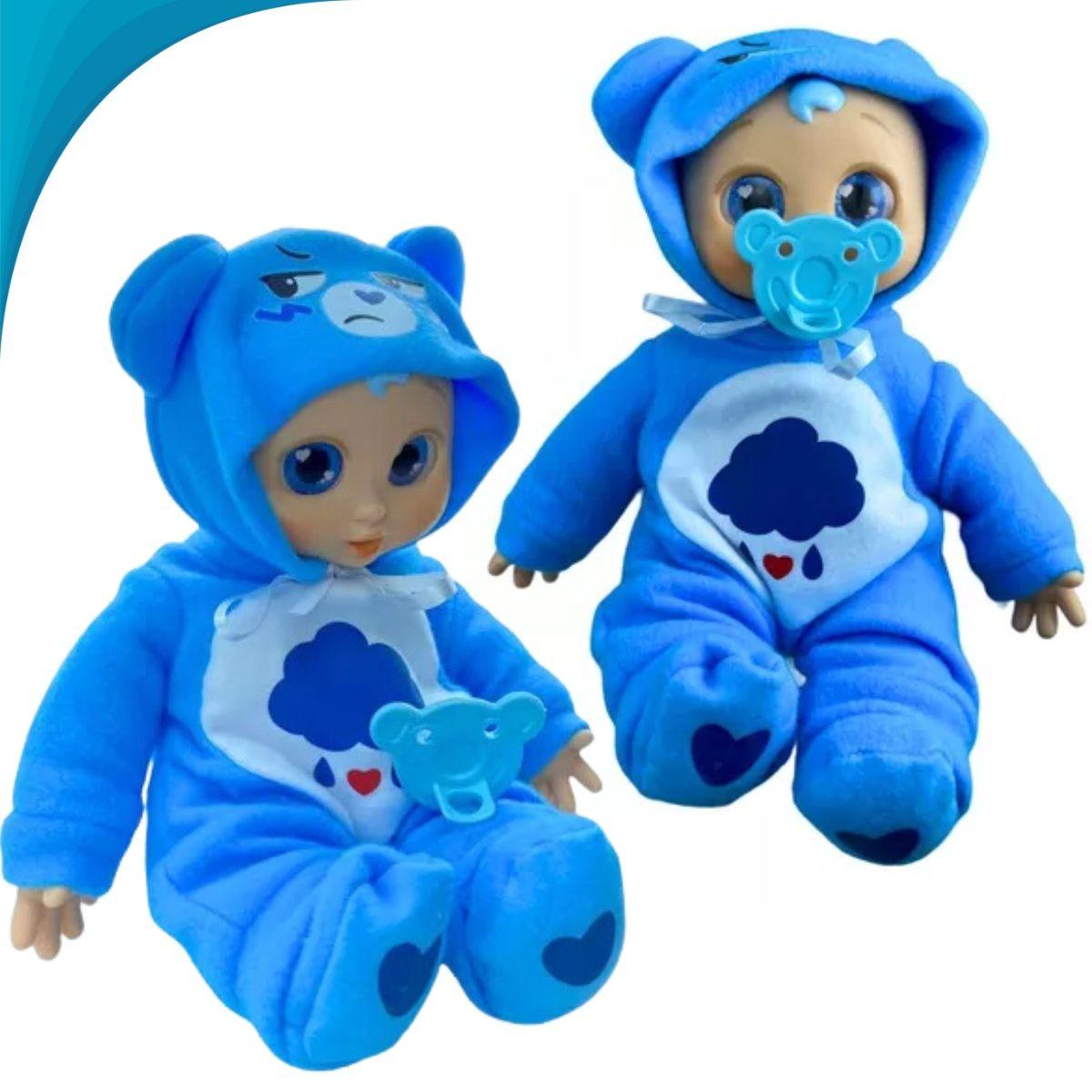Imagem de Brinquedo Ursinho Carinhoso Azul Para Sua Filha Presente Dia Das Crianças