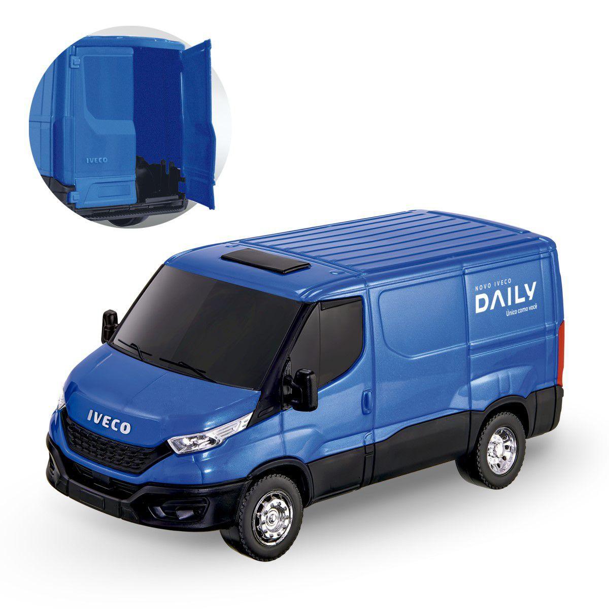 Brinquedo Van Iveco Daily Abre Porta Traseira c/Empilhadeira - Usual ...