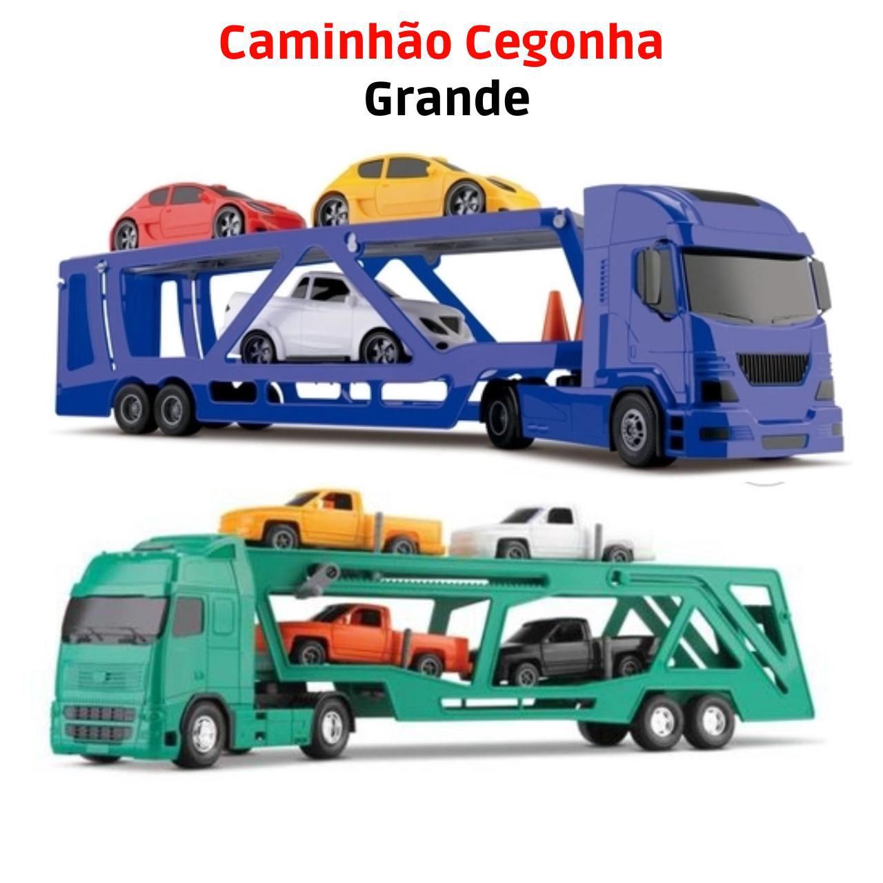 Brinquedos Caminhão Cegonha Brinquedo Grande Com 4 Carrinho Kit Completo, Magalu Empresas