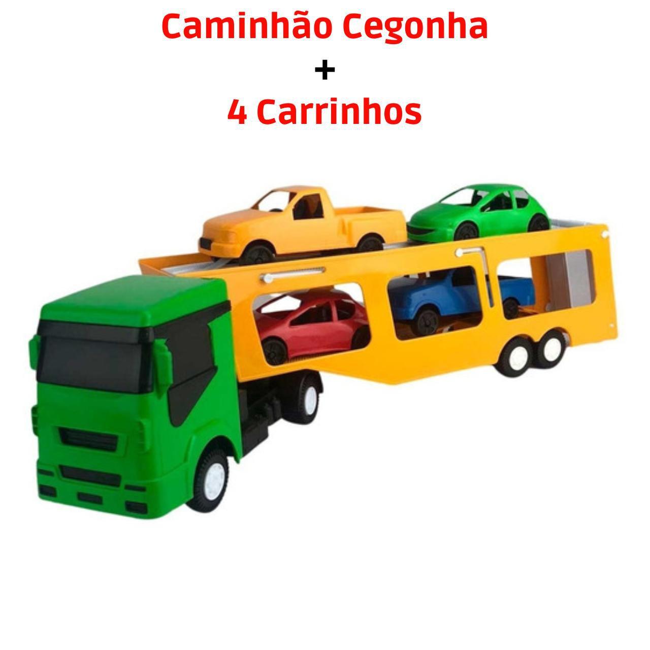 Kit Brinquedos Caminhao Cegonha + 41 Carrinhos - Papellotti