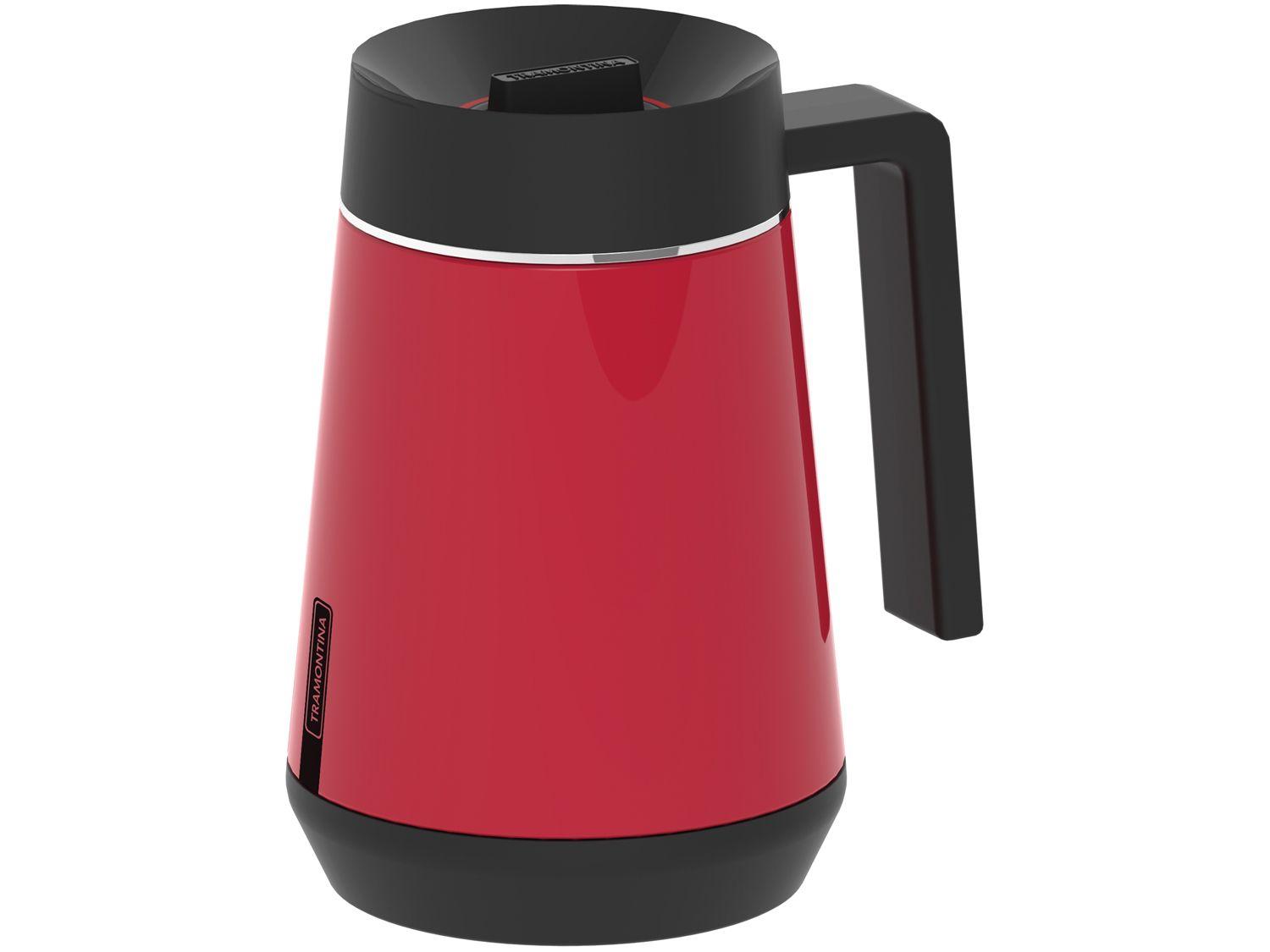 Bule de Chá e Café Térmico Vermelho com Tampa e Infusor 300ml Tramontina Exata 61644036