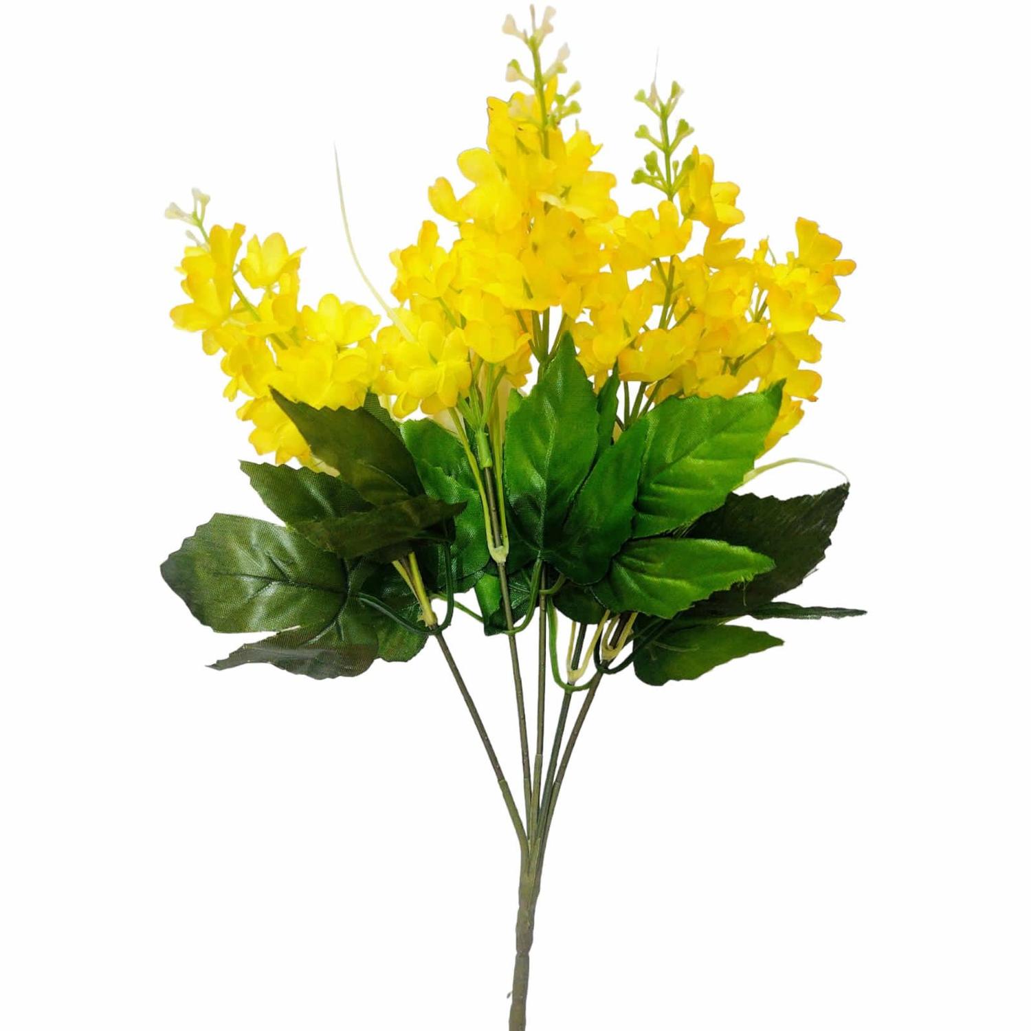 Buquê flor da felicidade artificial x5 34cm - amarela - H8 - Flor e Planta  Artificial - Magazine Luiza