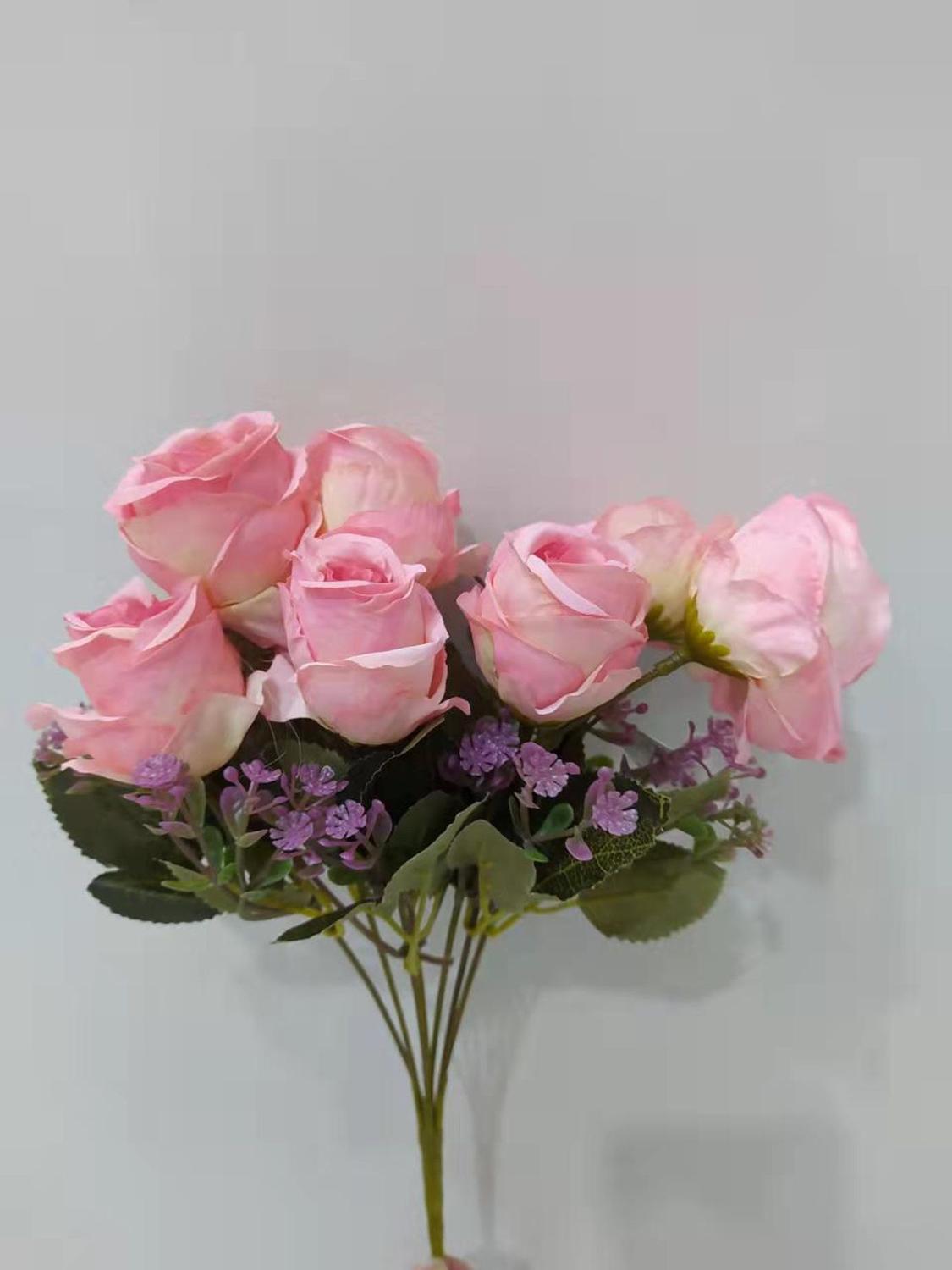 Buquê Rosas Artificial C/7 Flores para decoração pequena 32 cm - CASA WANG  - Buquê de Flor - Magazine Luiza