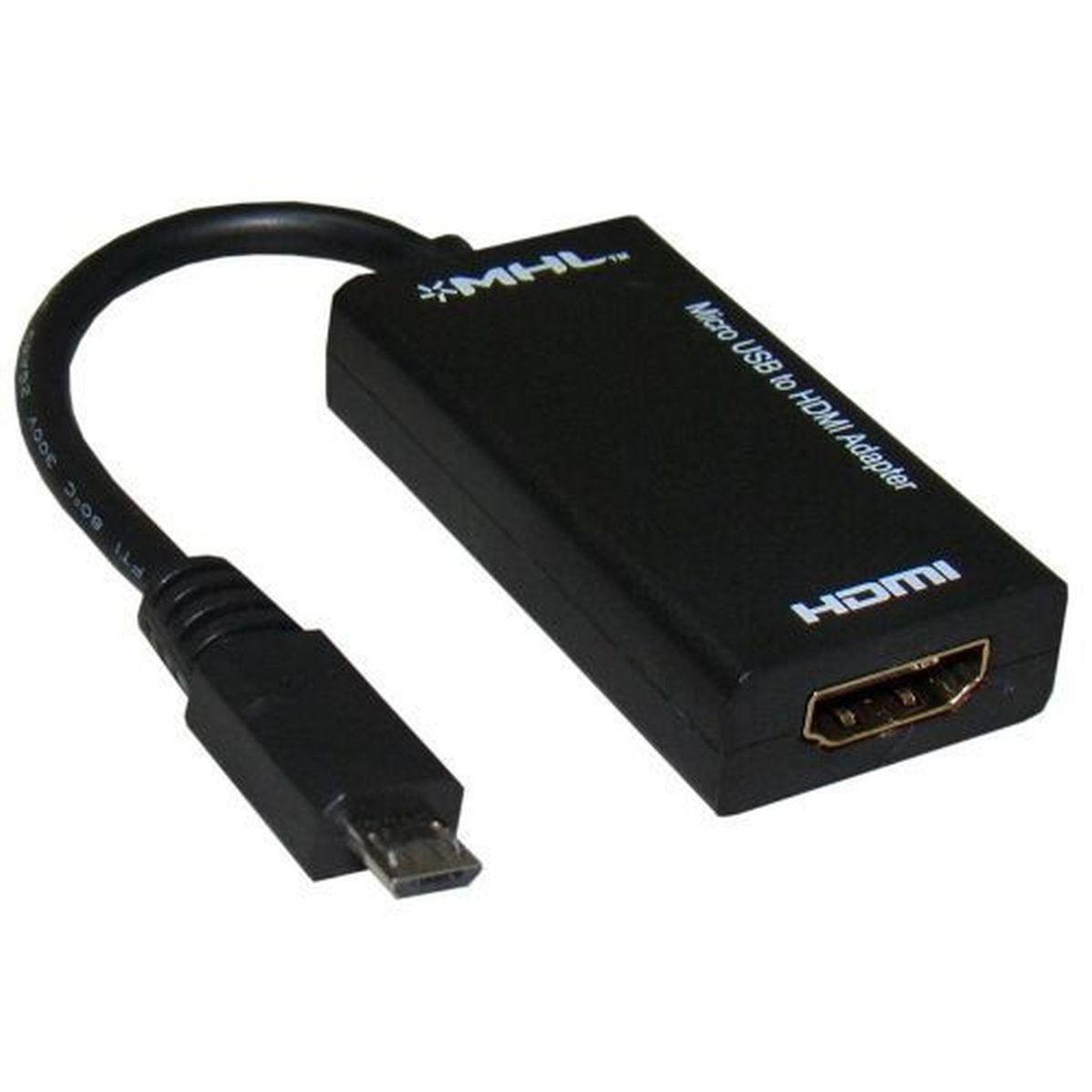 Cabo Adaptador Micro Usb Macho Para Hdmi Femea- M-1376 ...